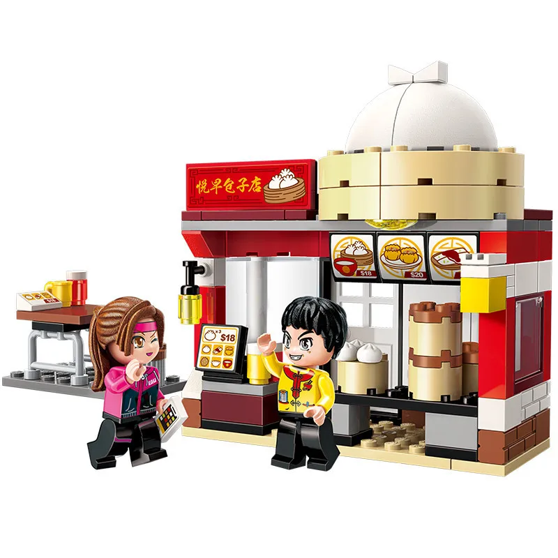 Legoingly Enlighten Building Blocks Colorful City Gloden Baozi Shop 2 Figures 122pcs Educational Bricks Toy Boy Gift Duplo
Legoingly Enlighten Building Blocks Colorful City Gloden Baozi Shop 2 Figures 122pcs Educational Bricks Toy Boy Gift Duplo