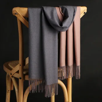 Autumn Winter Cashmere Scarf Female European and American Versatile Tassel Shawl Pure Color Thick Warm Gift
Autumn Winter Cashmere Scarf Female European and American Versatile Tassel Shawl Pure Color Thick Warm Gift