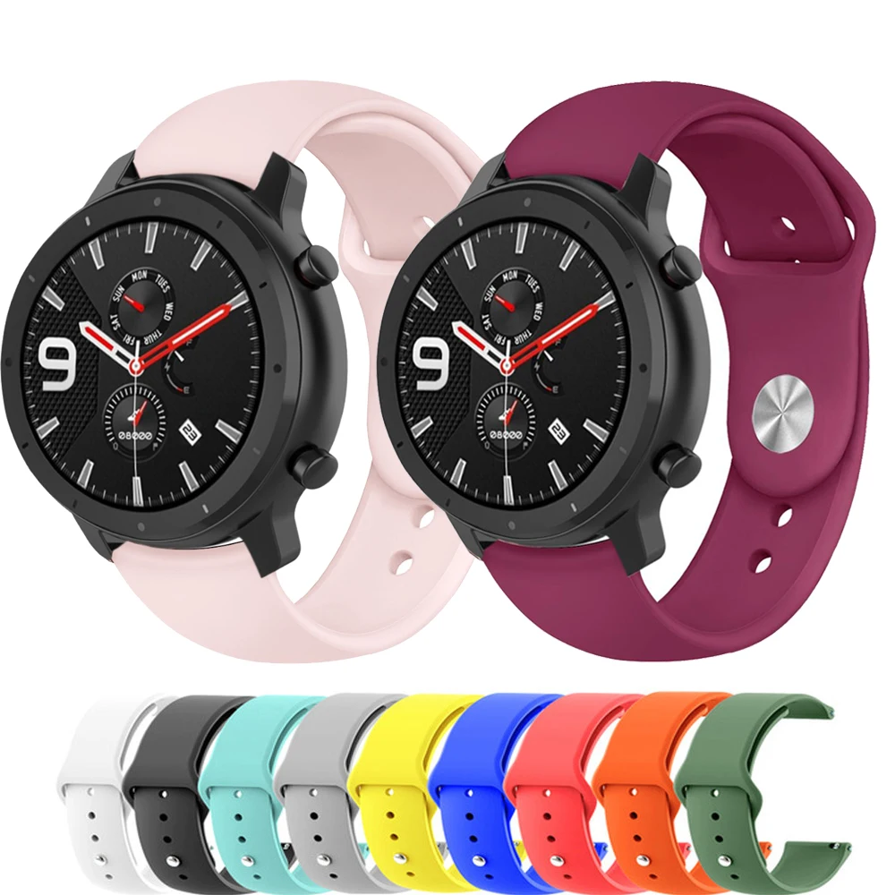 Sports silicone Wrist Watchband Strap for Xiaomi Huami Amazfit GTR 47mm 42mm Bracelet Band Watch Replacement | Электроника