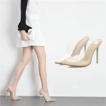Clear PVC Transparent Pumps Sandals Perspex Heel Stilettos High Heels Point Toes Womens Party Shoes Nightclub Pump 35-42
Clear PVC Transparent Pumps Sandals Perspex Heel Stilettos High Heels Point Toes Womens Party Shoes Nightclub Pump 35-42