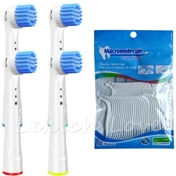 4 Pcs Toothbrush Heads for Oral B Electric Toothbrush, Come with 30Pcs Dental Floss Sticks for Cleaning Teeth Easy
4 Pcs Toothbrush Heads for Oral B Electric Toothbrush, Come with 30Pcs Dental Floss Sticks for Cleaning Teeth Easy