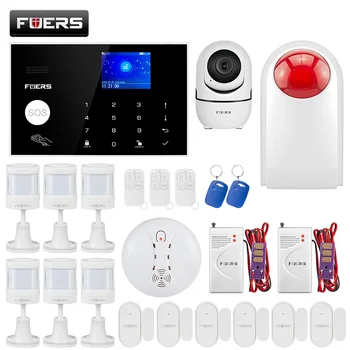 FUERS WIFI 4G Alarm Systems Security Home Burglar Security Alarm System Tuya APP Control Siren Motion Detector PIR Smoke Sensor
FUERS WIFI 4G Alarm Systems Security Home Burglar Security Alarm System Tuya APP Control Siren Motion Detector PIR Smoke Sensor