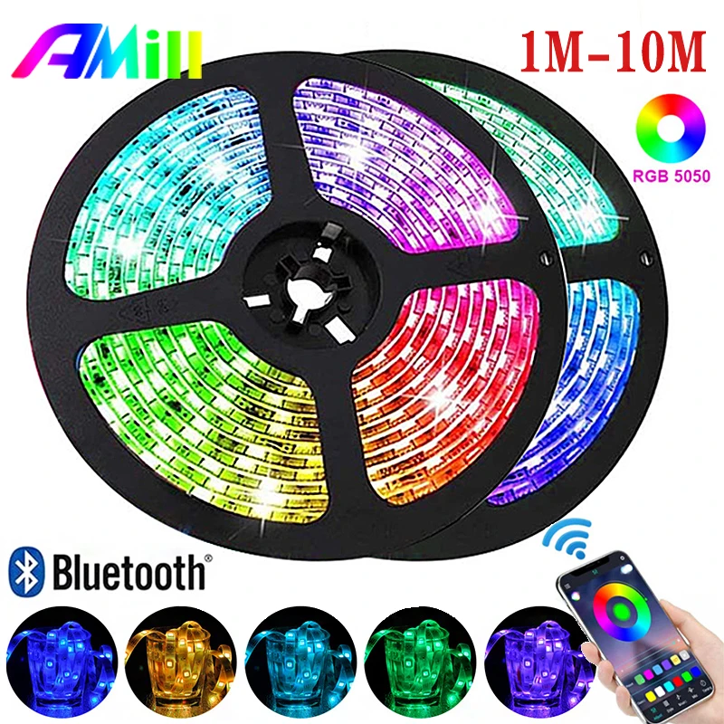 10M Bluetooth RGB 5050 LED Strip Light DC 5V Diode Tape Led Ribbon Led Lamp With Phone Bluetooth APP For Bedroom/livingroom New
10M Bluetooth RGB 5050 LED Strip Light DC 5V Diode Tape Led Ribbon Led Lamp With Phone Bluetooth APP For Bedroom/livingroom New