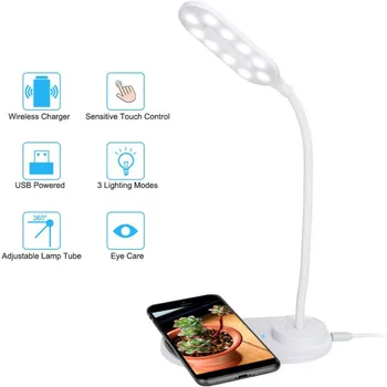 LED Desk Lamp Table Wireless Charger Gooseneck Dimmable Table Light Eye-Caring Reading Lamp Table Light Flexo Lamps Table
LED Desk Lamp Table Wireless Charger Gooseneck Dimmable Table Light Eye-Caring Reading Lamp Table Light Flexo Lamps Table