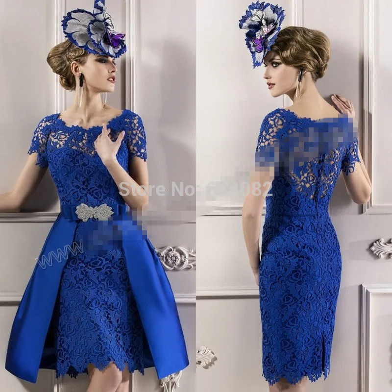 Modest Custom made 2016 Elegant Mother Lace Royal Blue Short Sleeves Evening Dress Mother of the Bride Dresses Lace
Modest Custom made 2016 Elegant Mother Lace Royal Blue Short Sleeves Evening Dress Mother of the Bride Dresses Lace