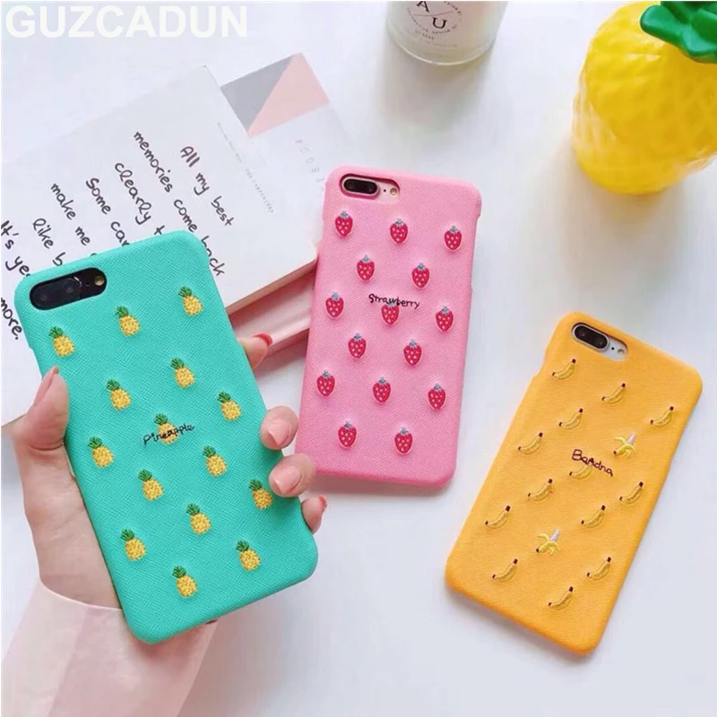 PU Leather Phone Cases for Iphone 7Plus Xr X 6 6S Plus Embroidery Fruits Patterned Cases for Iphone 8Plus Xs Max Case Fundas
PU Leather Phone Cases for Iphone 7Plus Xr X 6 6S Plus Embroidery Fruits Patterned Cases for Iphone 8Plus Xs Max Case Fundas
