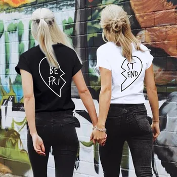 Best Friends T shirt Girlfriend T-shirt women's letter print T-shirt sister outfit Festival Tshirt Casual Women's Clothing Tops
Best Friends T shirt Girlfriend T-shirt women's letter print T-shirt sister outfit Festival Tshirt Casual Women's Clothing Tops