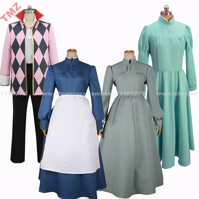 Howl's Moving Castle Sophie Hatter Wizard Howl Group of Characters Anime Cosplay Costume,Customized Accepted
Howl's Moving Castle Sophie Hatter Wizard Howl Group of Characters Anime Cosplay Costume,Customized Accepted