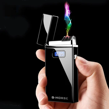 2020 New USB Electric Lighter With LED Power Display USB Charging Cigarette Lighter Windproof Double Arc Plasma Lighters Gadgets For Men Smoking Accessories
2020 New USB Electric Lighter With LED Power Display USB Charging Cigarette Lighter Windproof Double Arc Plasma Lighters Gadgets For Men Smoking Accessories