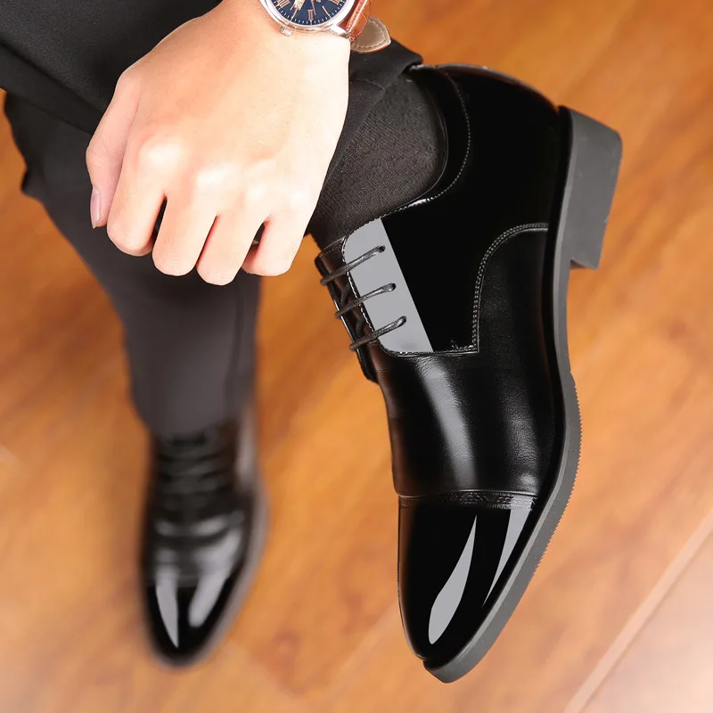Business Formal Wear Genuine Leather MEN'S SHOES Pointed-Toe Bright Surface Soft-Sole Hidden Elevator 6cm Fashion Shoes
Business Formal Wear Genuine Leather MEN'S SHOES Pointed-Toe Bright Surface Soft-Sole Hidden Elevator 6cm Fashion Shoes