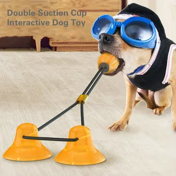 Interactive Pet Dog Toys Double Suction Cup Push TPR Ball Toy Elastic Ropes Chewing Playing IQ Treat Dog Toothbrush Puppy Toys 
Interactive Pet Dog Toys Double Suction Cup Push TPR Ball Toy Elastic Ropes Chewing Playing IQ Treat Dog Toothbrush Puppy Toys