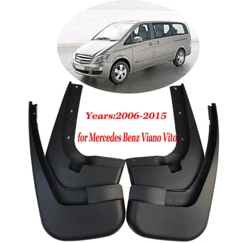 4PCS/Set Car Styling Front Rear Mud Flaps MudFlaps Splash Guard Fender Mudguards for Mercedes Benz Viano Vito W639 2006-2015