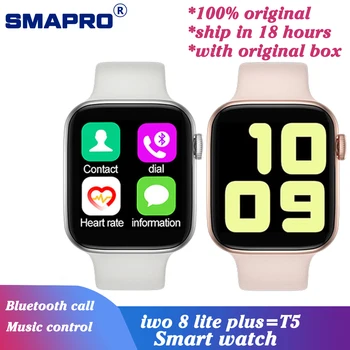 iwo 8 lite plus smart watch Men Heart Rate Monitor Bluetooth call Anti-lost reminder Control music T5 Series 4 smartwatch
iwo 8 lite plus smart watch Men Heart Rate Monitor Bluetooth call Anti-lost reminder Control music T5 Series 4 smartwatch
