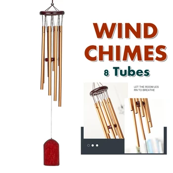 8 Tubes Wind Chimes Outdoor Design Garden Porch Balcony Home Decoration Wood Wind Bells Ornament Redwood Windchimes Room Decor 
8 Tubes Wind Chimes Outdoor Design Garden Porch Balcony Home Decoration Wood Wind Bells Ornament Redwood Windchimes Room Decor