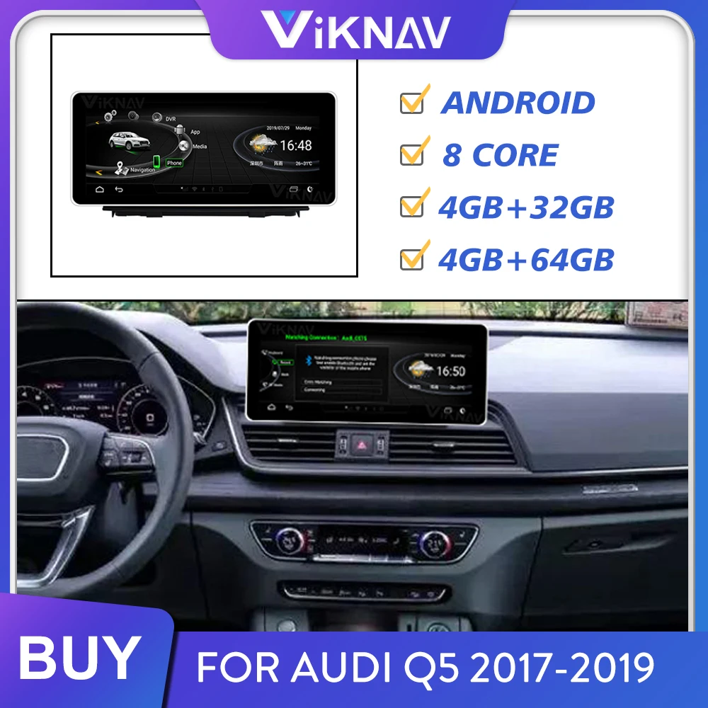 for Audi Q5 2017 2018 2019 Car Radio Android Screen Stereo Receiver Multimedia Player GPS Navigation Tape Recorder CarPlay
for Audi Q5 2017 2018 2019 Car Radio Android Screen Stereo Receiver Multimedia Player GPS Navigation Tape Recorder CarPlay