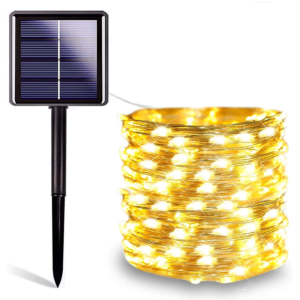 NEW LED Solar Powered String Lights 2 Modes Steady On / Flash 10M 100LEDs 20M 200LEDs Copper Wire Waterproof LED String Light
NEW LED Solar Powered String Lights 2 Modes Steady On / Flash 10M 100LEDs 20M 200LEDs Copper Wire Waterproof LED String Light