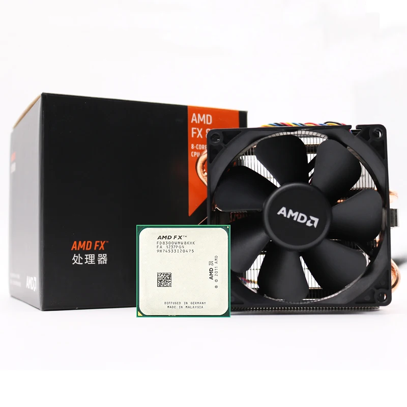 

AMD FX-Series FX 8300 Socket AM3+ 95W 3.3GHz 940-pin Eight-Core Desktop Processor CPU fx8300 socket am3+ Contain Cooler Fan