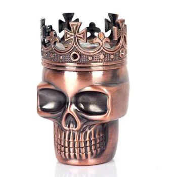 

1PC Punk Ghost Head Skull Style Plastic Tobacco Grinder Herbal Herb Hand Muller Smoke Grinders Smoking Accessories for Gift