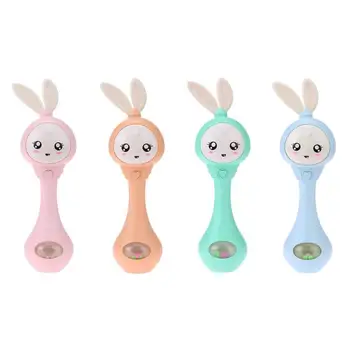 0-12M Musical Flashing Baby Rattles Infant Hand Bells 4 Colors Cute Rabbit Hand Bells Rattle Newborn Early Educational Toys
0-12M Musical Flashing Baby Rattles Infant Hand Bells 4 Colors Cute Rabbit Hand Bells Rattle Newborn Early Educational Toys