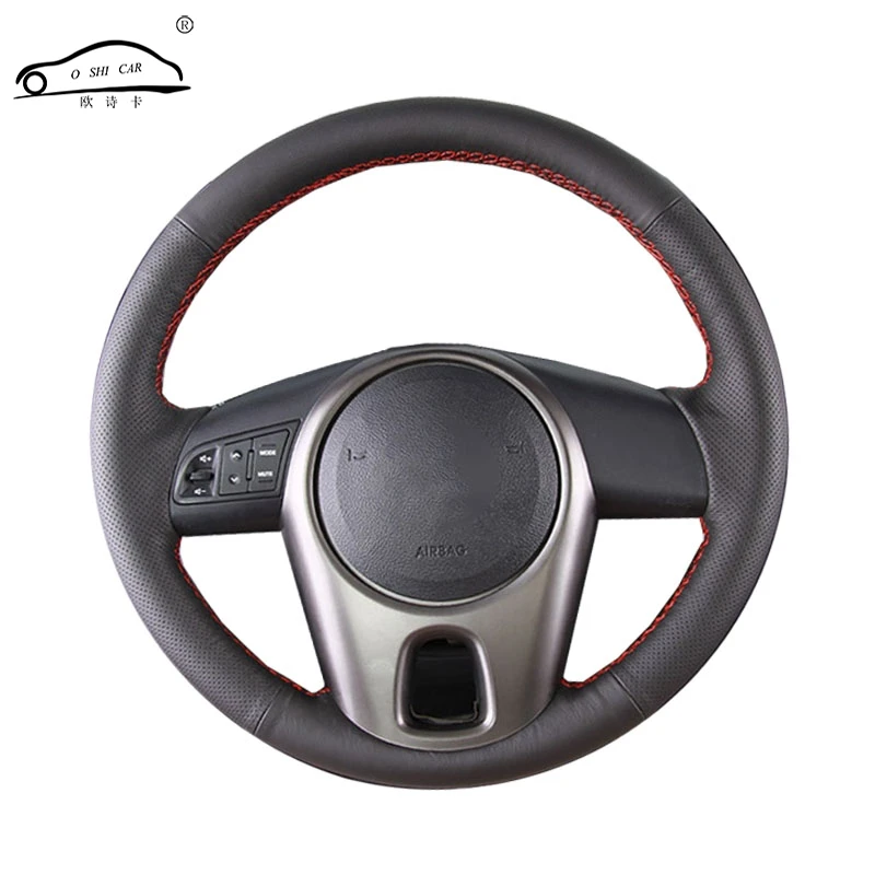 Оплетка рулевого колеса из искусственной кожи для Kia Forte 2009-2014 Soul Rio/Автомобильная
