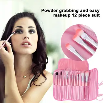 12Pcs Makeup Brushes Set Cosmetic Brushes Foundation Makeup Brushes Cosmetic Beauty Tools With Satin Cloth Bag For Women Lady
12Pcs Makeup Brushes Set Cosmetic Brushes Foundation Makeup Brushes Cosmetic Beauty Tools With Satin Cloth Bag For Women Lady