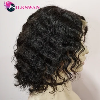 Silkswan Deep wave 13X4 Lace Front Wig Short Bob 10 Inch Human Hair Wig 100% Brazilian Remy Hair 150 Density Natural Color
Silkswan Deep wave 13X4 Lace Front Wig Short Bob 10 Inch Human Hair Wig 100% Brazilian Remy Hair 150 Density Natural Color
