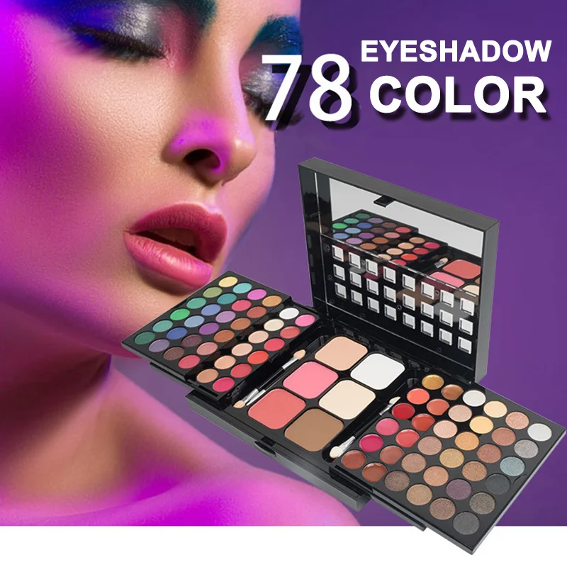78 Colors Makeup Pallete Matte Eyeshadow Lasting Silky Powder Trimming Concealer Lipgloss Makeup Set JIU55
78 Colors Makeup Pallete Matte Eyeshadow Lasting Silky Powder Trimming Concealer Lipgloss Makeup Set JIU55