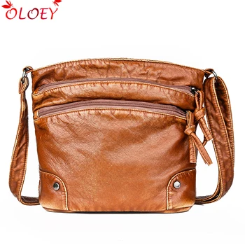 Classic retro women bags multi-layer Zipper Crossbody bags for women black ladies casual shoulder bag Simple Messenger bag Femal 
Classic retro women bags multi-layer Zipper Crossbody bags for women black ladies casual shoulder bag Simple Messenger bag Femal