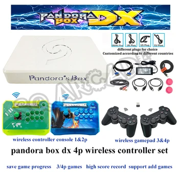 4P Wireless Controller Console & Gamepad Set Pandora Box DX 3000 in 1 with 34*3d Games Support Add More Game Save Game Progress 
4P Wireless Controller Console & Gamepad Set Pandora Box DX 3000 in 1 with 34*3d Games Support Add More Game Save Game Progress