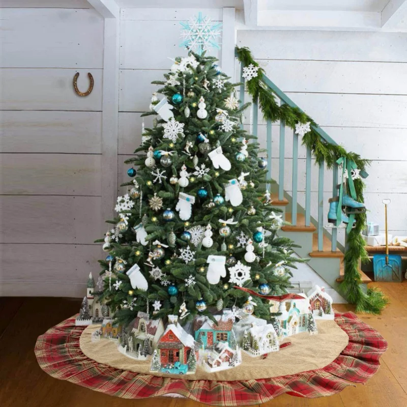 2019 Christmas Tree Skirt Lattice Design Xmas Tree Apron Holiday Decorations
2019 Christmas Tree Skirt Lattice Design Xmas Tree Apron Holiday Decorations