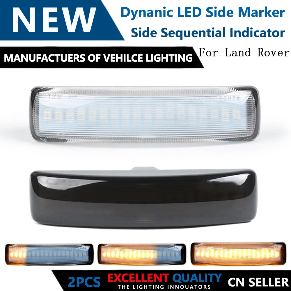 Led Dynamic Side Marker Turn Signal Light Sequential Blinker Light For Land Rover Range rover Discovery 3/4 Freelander 2 Sport
Led Dynamic Side Marker Turn Signal Light Sequential Blinker Light For Land Rover Range rover Discovery 3/4 Freelander 2 Sport
