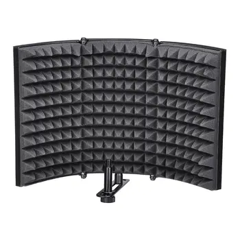 Folding Studio Microphone Isolation Shield Recording Sound Absorber Foam Panel Soundproof Wall Stickers Sponge Studio Foam
Folding Studio Microphone Isolation Shield Recording Sound Absorber Foam Panel Soundproof Wall Stickers Sponge Studio Foam