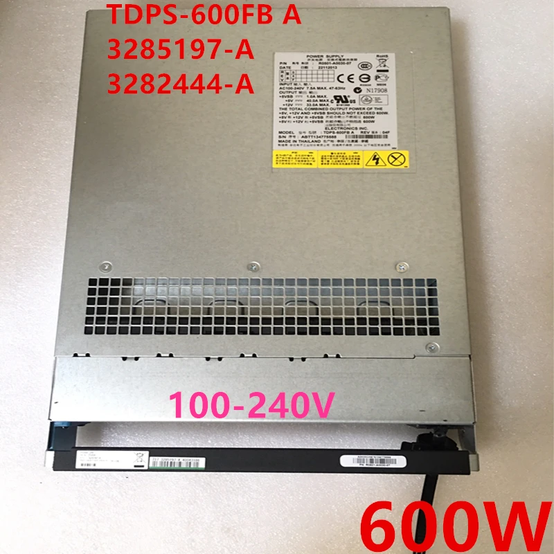 

Almost New Original PSU For Lenovo HDS HUS110 HUS150 HUS130 600W Switching Power Supply TDPS-600FB A 3285197-A 3282444-A