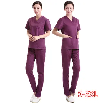 Pants Medical Uniforms Scrub Set Neck Top Fashion Cotton Women WICCON Nursing Scrubs V- Surgery 2020 with Side Vent a Elastic
Pants Medical Uniforms Scrub Set Neck Top Fashion Cotton Women WICCON Nursing Scrubs V- Surgery 2020 with Side Vent a Elastic