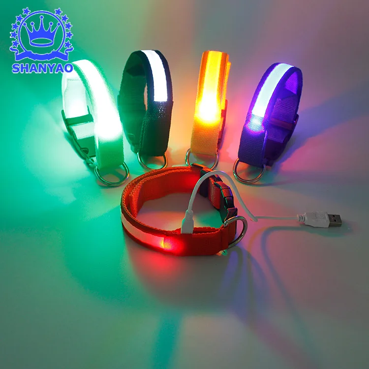 LED Luminous Dog Collar Pet Charging Shiny Dog Collar-Printing Dog Neck Ring Send USB Cable
LED Luminous Dog Collar Pet Charging Shiny Dog Collar-Printing Dog Neck Ring Send USB Cable
