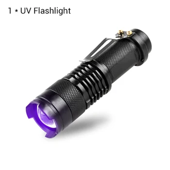 UV Light Pet Urine Stains Detector 395nm 365nm LED UV Flashlight Ultraviolet Torch Zoomable Mini Linterna Scorpion Hunting Lamp
UV Light Pet Urine Stains Detector 395nm 365nm LED UV Flashlight Ultraviolet Torch Zoomable Mini Linterna Scorpion Hunting Lamp