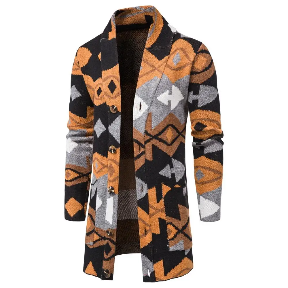 Brand Men Clothes Sweater Concise V-Neck Spliced Mid-length Sweater Coat Male Solid Color Slim Business Casual Mens Cardigan
Brand Men Clothes Sweater Concise V-Neck Spliced Mid-length Sweater Coat Male Solid Color Slim Business Casual Mens Cardigan