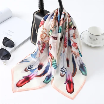 Female Silk Neck Scarf Hair Band Elegant Floral Print Head Wraps Square Foulard Scarves Small Pashmina 2020 New
Female Silk Neck Scarf Hair Band Elegant Floral Print Head Wraps Square Foulard Scarves Small Pashmina 2020 New