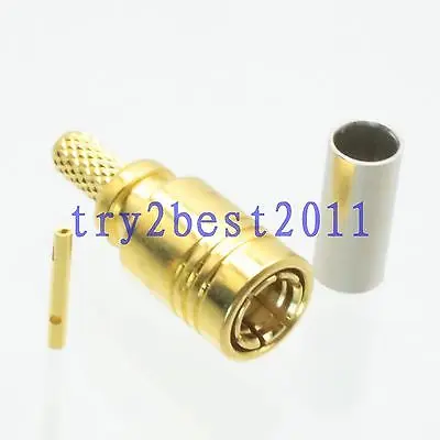 DHL/EMS 100 pcs Connector SMB jack pin crimp RG174 RG316 LMR100 RF COAXIAL Straight -C1
DHL/EMS 100 pcs Connector SMB jack pin crimp RG174 RG316 LMR100 RF COAXIAL Straight -C1