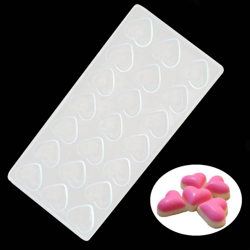 New DIY Cake Decorating Tools 3D Heart Pattern Chocolate Mold Ice Cube Tray Biscuit Candy Shape Silicone Bakeware Moulds | Дом и сад