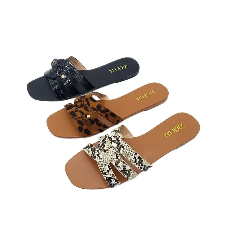 

Summer Slides Women Comfy Flat Sandals Fashion Gladiator Slippers Ladies Open Toe Outdoor Beach Garden Mules Zapatos Feminina