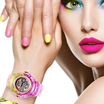 SYNOKE Colorful Women Digital Watch Unique Design Waterproof Alarm LED Gradient Watch Ladies Electronic Watch Unisex Watch
SYNOKE Colorful Women Digital Watch Unique Design Waterproof Alarm LED Gradient Watch Ladies Electronic Watch Unisex Watch