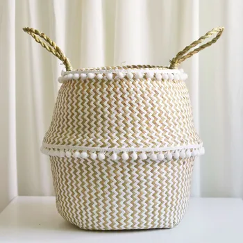 1PC Eco-friendly 2019 Seagrass Wicker Basket Flower Pot Folding Basket Dirty Basket Storage Decoration dropshipping mandjes GRS
1PC Eco-friendly 2019 Seagrass Wicker Basket Flower Pot Folding Basket Dirty Basket Storage Decoration dropshipping mandjes GRS