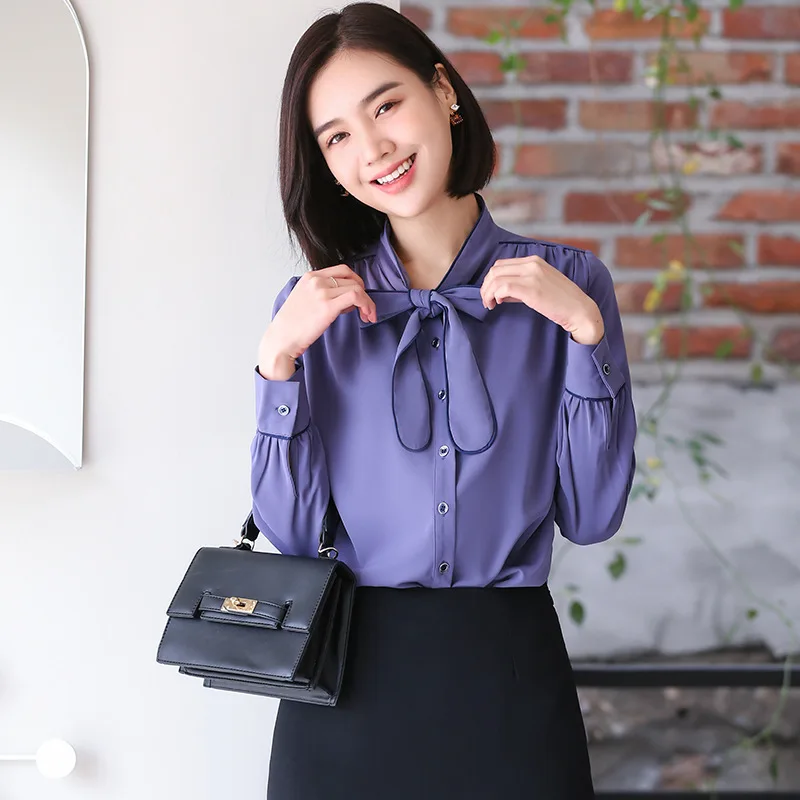 Chiffon Versatile 2020 Spring And Autumn Long Sleeve Bow Business Goddess Scheming-Non-mainstream Tops Work Q6167
Chiffon Versatile 2020 Spring And Autumn Long Sleeve Bow Business Goddess Scheming-Non-mainstream Tops Work Q6167