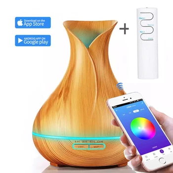 550ML APP Control Aromatherapy Essential Oil Diffuser With Wood Grain Aroma Diffuser Air Humidifier 7 Color LED Lights For Home
550ML APP Control Aromatherapy Essential Oil Diffuser With Wood Grain Aroma Diffuser Air Humidifier 7 Color LED Lights For Home