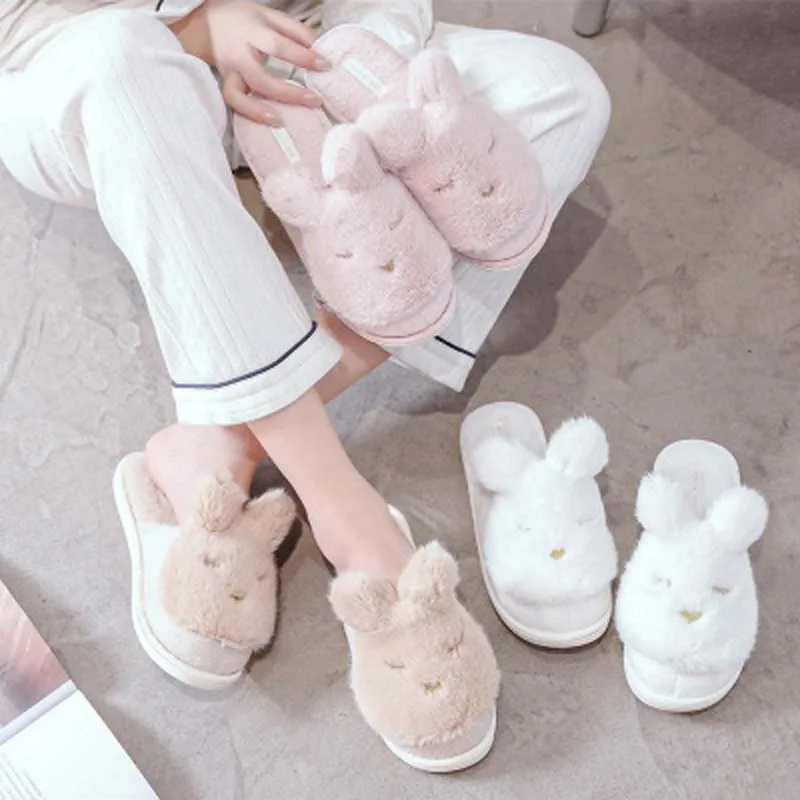 Cute three-dimensional rabbit slippers home net celebrity indoor non-slip warm slippers plush cotton slippers women
Cute three-dimensional rabbit slippers home net celebrity indoor non-slip warm slippers plush cotton slippers women