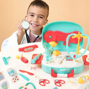 16Pcs Kids Role Play Doctor Toy Sets Children Pretend Play House Toys Set Simulation Tool Kit with Light Music Kids Gift
16Pcs Kids Role Play Doctor Toy Sets Children Pretend Play House Toys Set Simulation Tool Kit with Light Music Kids Gift