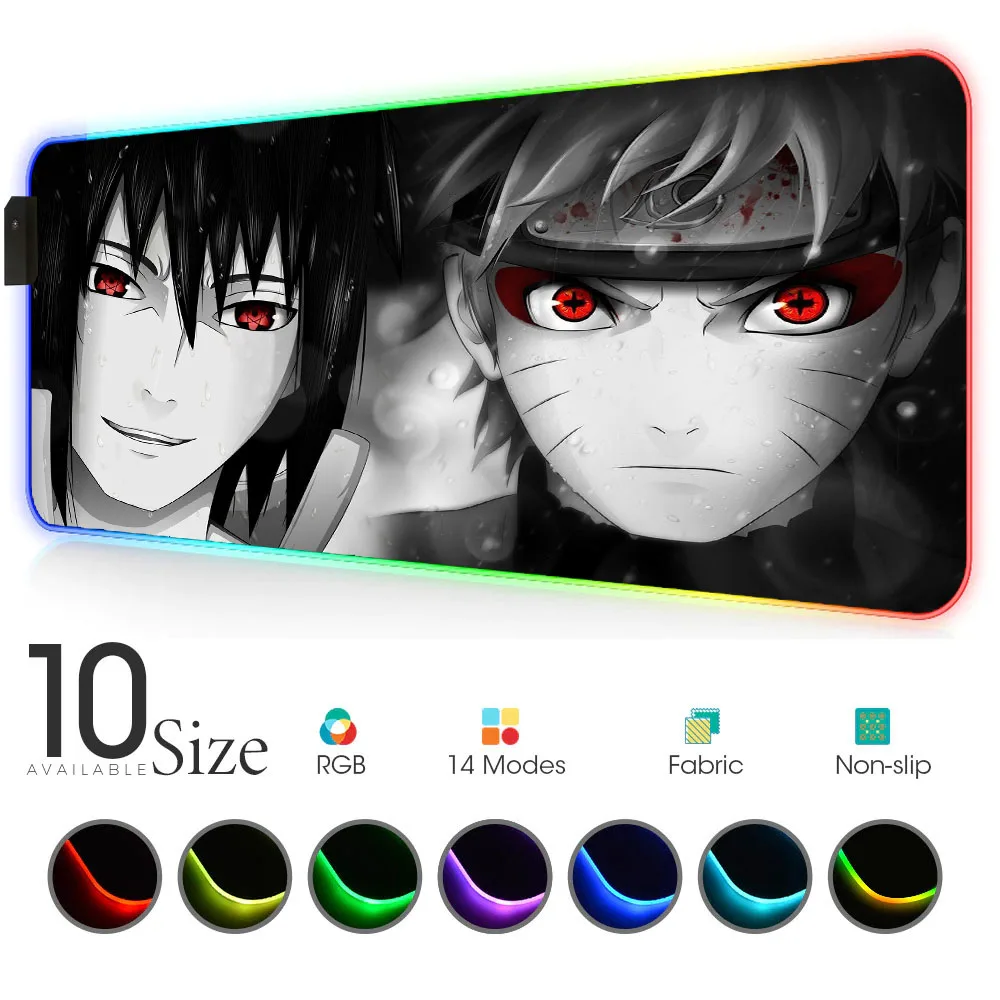 Naruto Sasuke Rgb Mouse Pad Wot Gloway Pads Led Play Mat with Backlight Deco Gaming Lights Computer Game Mini Pc Office Mice Pad
Naruto Sasuke Rgb Mouse Pad Wot Gloway Pads Led Play Mat with Backlight Deco Gaming Lights Computer Game Mini Pc Office Mice Pad