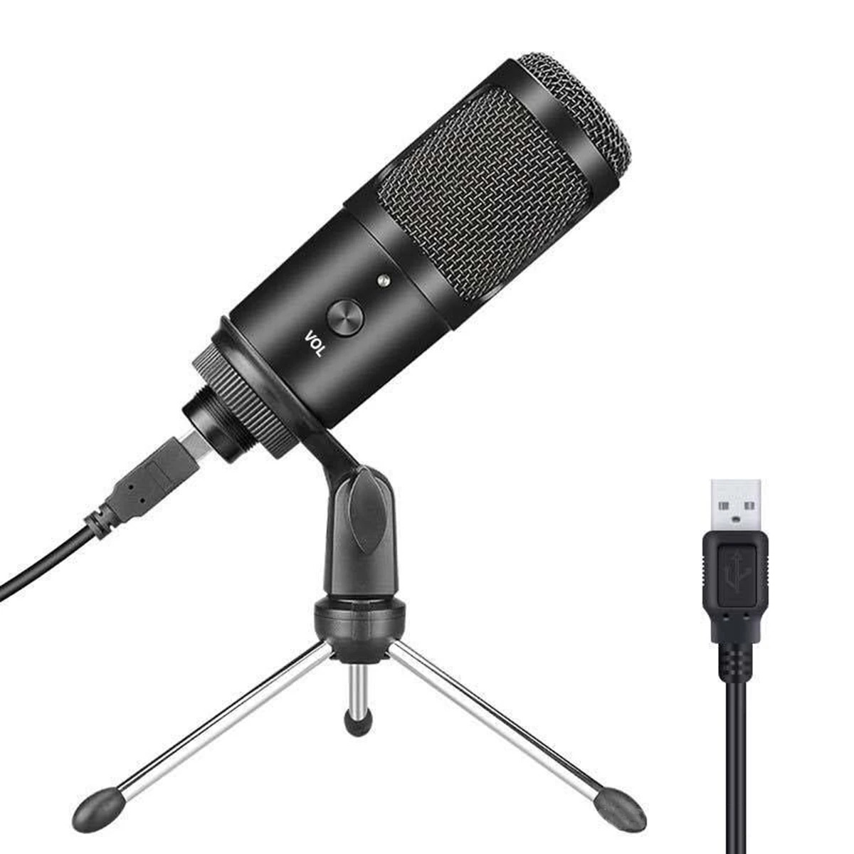 SOONHUA Microphone USB Sound Recording Condenser Microphones With USB Audio Cable And Tripod For Live Broadcasting Net Meeting
SOONHUA Microphone USB Sound Recording Condenser Microphones With USB Audio Cable And Tripod For Live Broadcasting Net Meeting