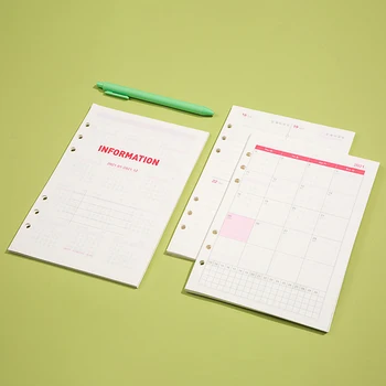 128sheets A5 Agenda 2021 Schedule Notebook Loose-leaf 6 Hole Inner Pages Paper Weekly Monthly Planner Calendar Organizer Notepad
128sheets A5 Agenda 2021 Schedule Notebook Loose-leaf 6 Hole Inner Pages Paper Weekly Monthly Planner Calendar Organizer Notepad